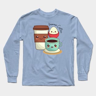 Kawaii Coffee Long Sleeve T-Shirt